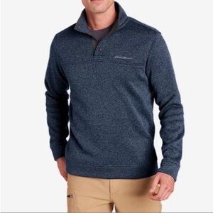 NEW Eddie Bauer Men's Radiator Fleece Snap-Front Pullover